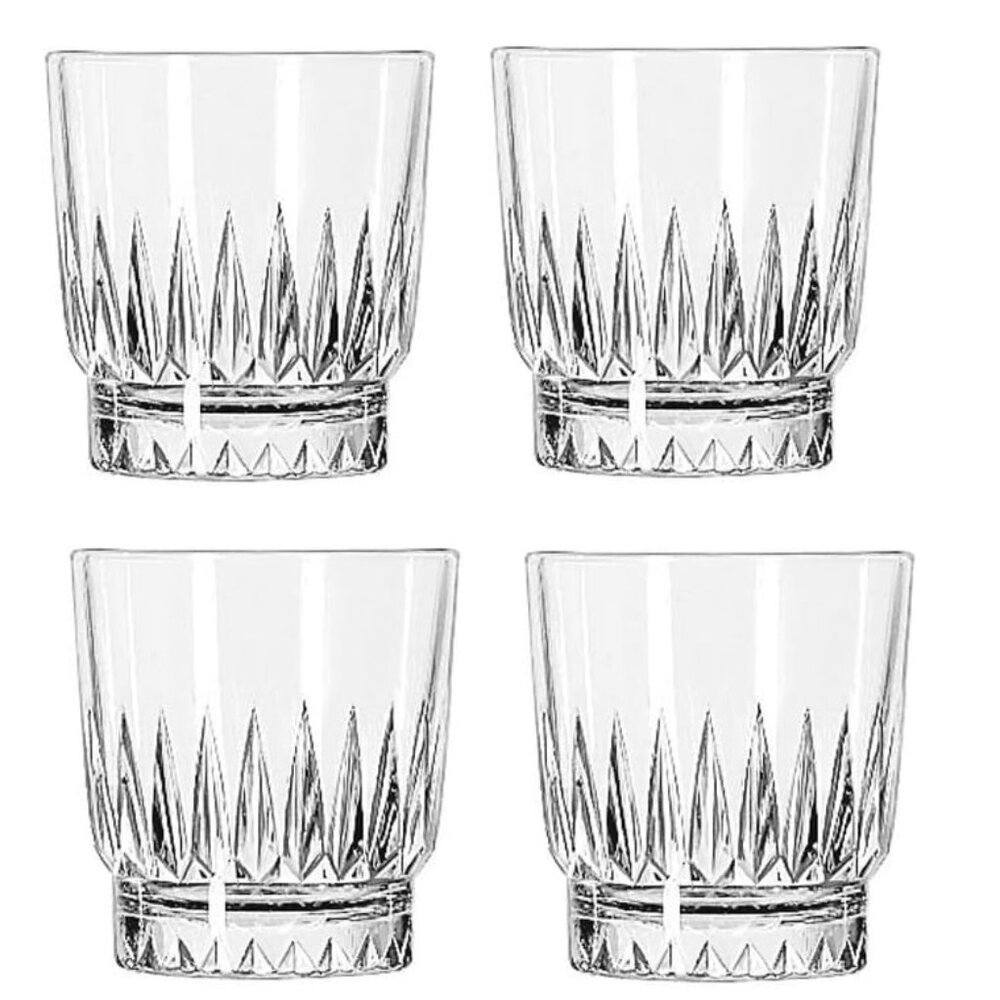 Libbey Winchester DuraTuff 12oz Old Fashion Rocks DOF Glasses #827125 - Set of 4
